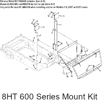 8ht 600 series mount kit