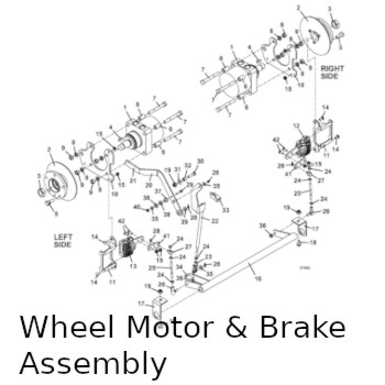 Wheel Motor and Brake Assembly