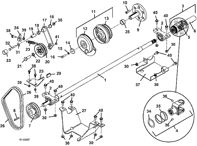 PTO Shaft Clutch and Assembly