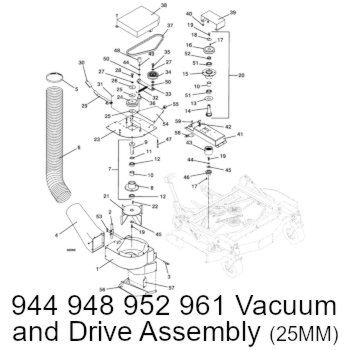 900 Series Vacuum and Drive Assembly Above SN 330000