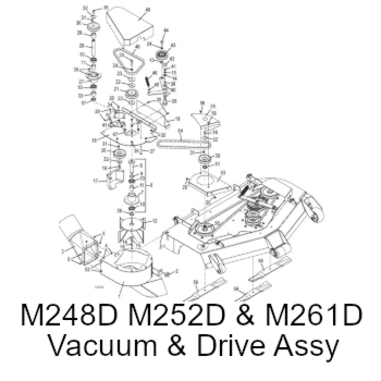 Vacuum and Drive Assemblies for Deep Decks M248D M252D and M261D