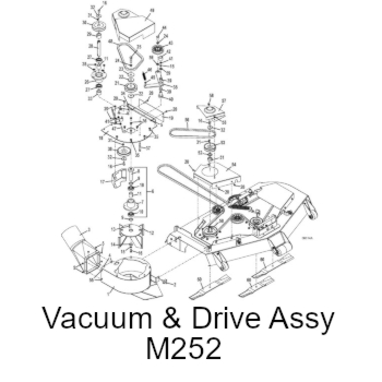 Vacuum and Drive Assembly for Deck M252
