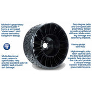 WHEEL&TIRE-24 IN-AIRLESS