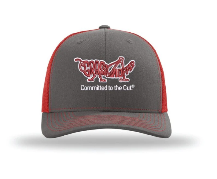 Grasshopper Charcoal/Red Trucker Hat part #179547