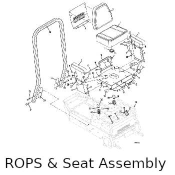 Seat and ROPS Assembly