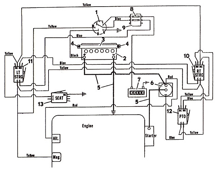 Starter Solenoid Wiring Diagram For Lawn Mower - Wiring ... oliver 77 wiring diagram ignition 