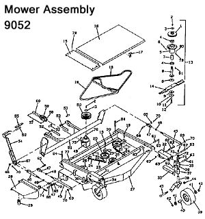 9052 Mower Assembly
