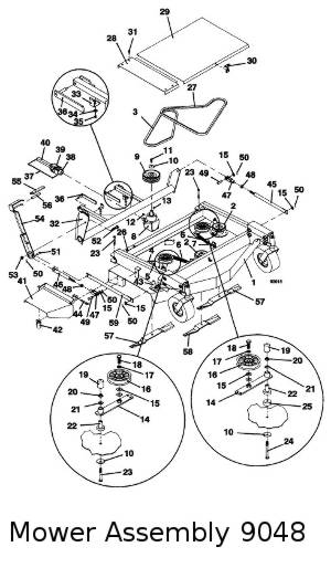 9048 Mower Assembly