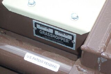 Grasshopper FrontMount Deck Serial Number Plate