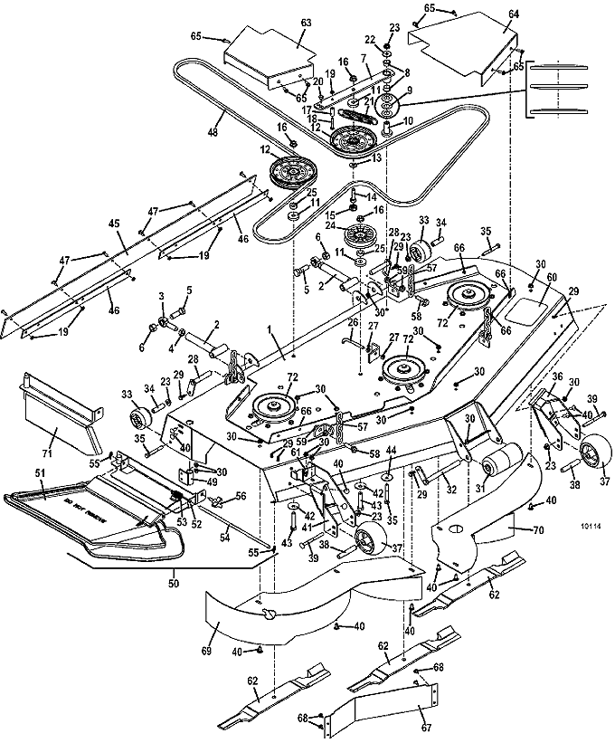 Anti scalp wheel kit for kubota zd326 mower - pollgawer