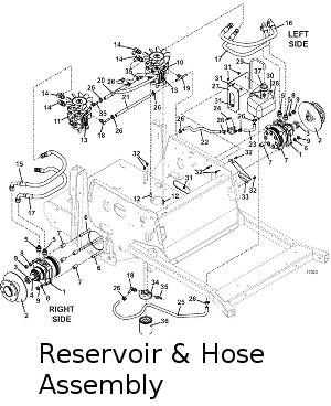 reservoir and hose assembly