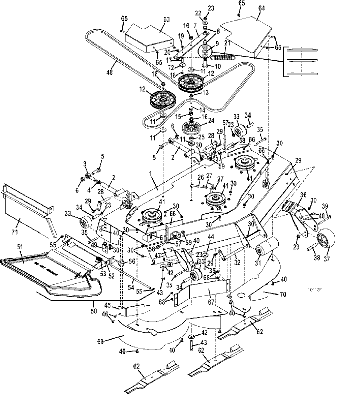 52 Inch Deck Assembly Diagram
