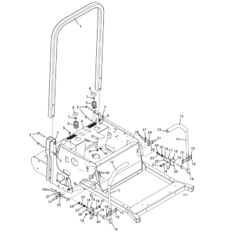 ROPS and Steering Assembly Diagram