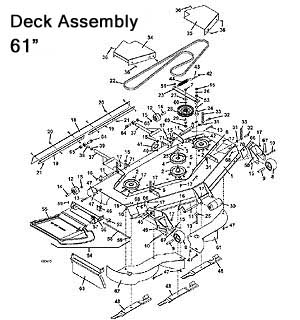 Deck Assembly 61 inch