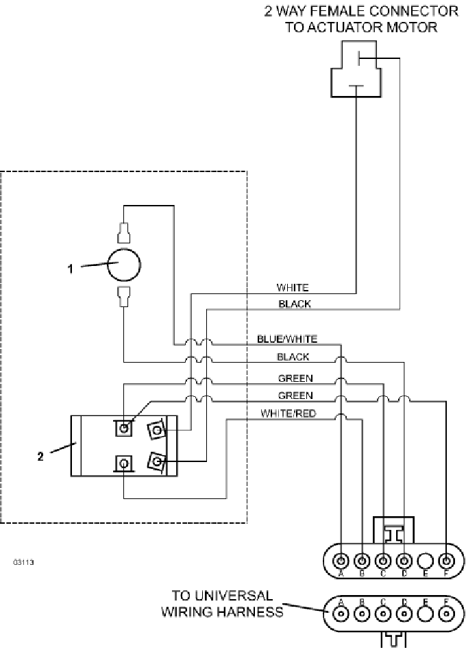 Wiring for Powerfold Actuator
